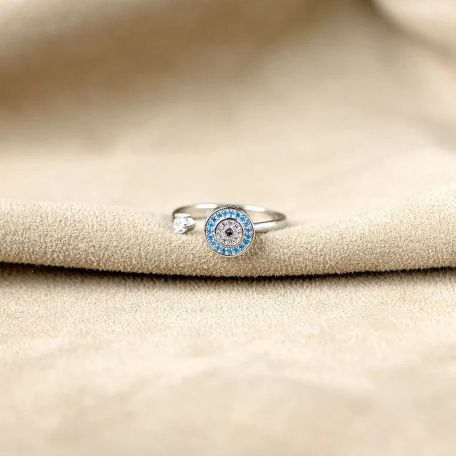 Für meine Tochter – Verstellbarer Glücksbringer-Ring „Schützendes Auge“